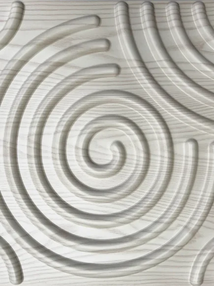 Textura de pared efecto madera en forma de espiral